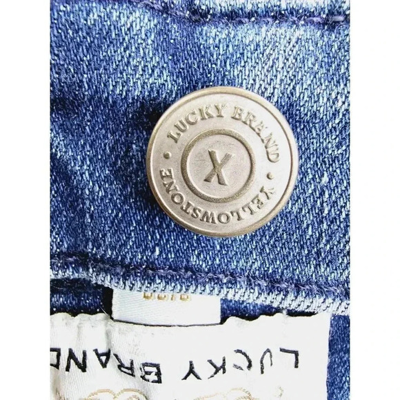 Lucky Brand 29X33 Women's Low Rise Flare Yellowstone Embroidered Y Jeans Sz 8/29 - Picture 9 of 16